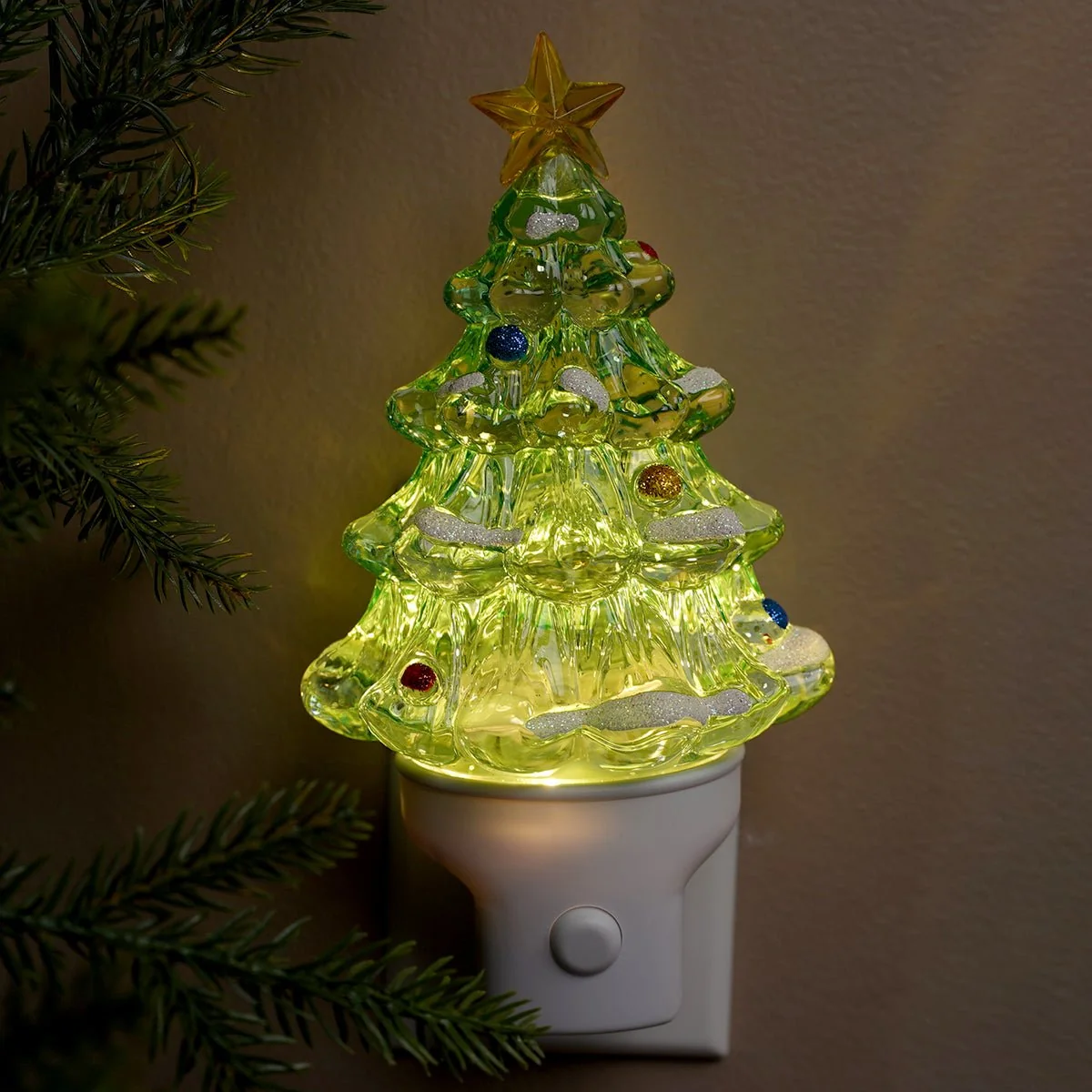Lumières et scintillements de la nuit de Noël