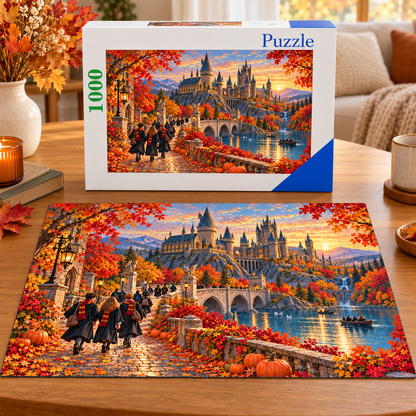 Autumn at Hogwarts Jigsaw Puzzle 🍂🏰