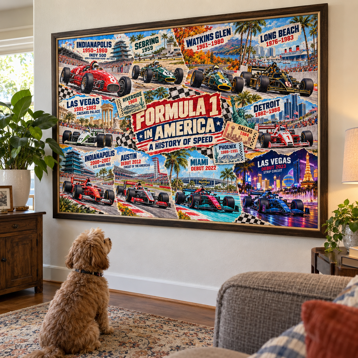 F1 Across America – A History of America Speed Puzzle 1000PCS