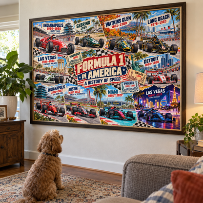 F1 Across America – A History of America Speed Puzzle 1000PCS