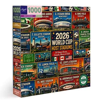⚽ 2026 World Cup Host Stadiums Collector’s Puzzle – 500/1000 Pieces