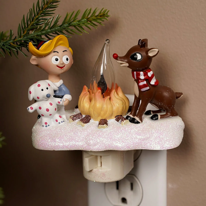 Lumières et scintillements de la nuit de Noël