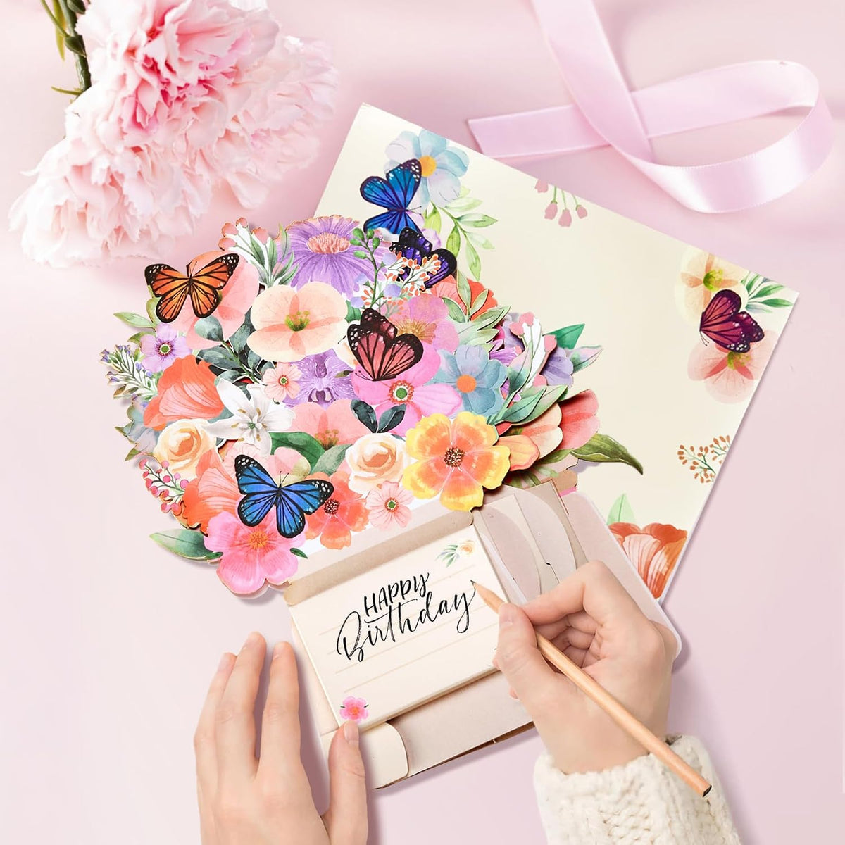 3D Light-Up Musical Birthday Bouquet Card