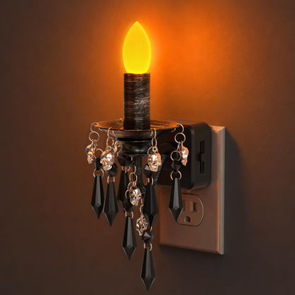 Briignite Chandelier Night Lights Plug into Wall,Amber Night Light Dimmable