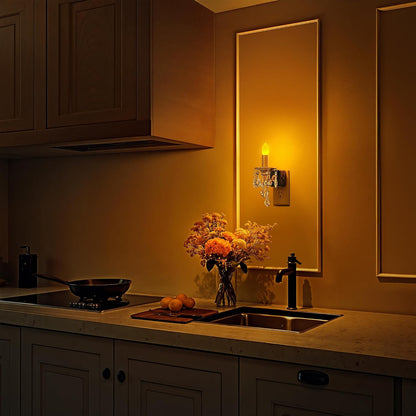 Briignite Chandelier Night Lights Plug into Wall,Amber Night Light Dimmable