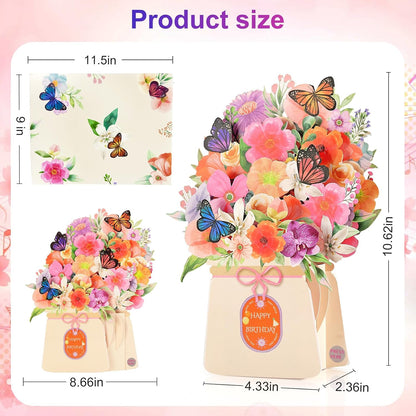 3D Light-Up Musical Birthday Bouquet Card