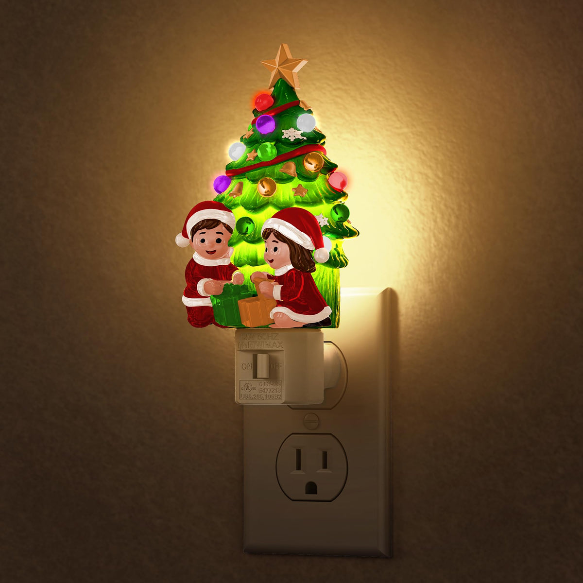 Festive Plug-In Night Lights – Halloween & Christmas Collection