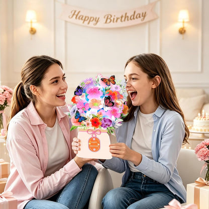 3D Light-Up Musical Birthday Bouquet Card