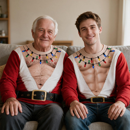 Santa Never Looked This Good – Personalized All-Over-Print Sweatshirt
