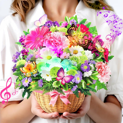 3D Light-Up Musical Birthday Bouquet Card