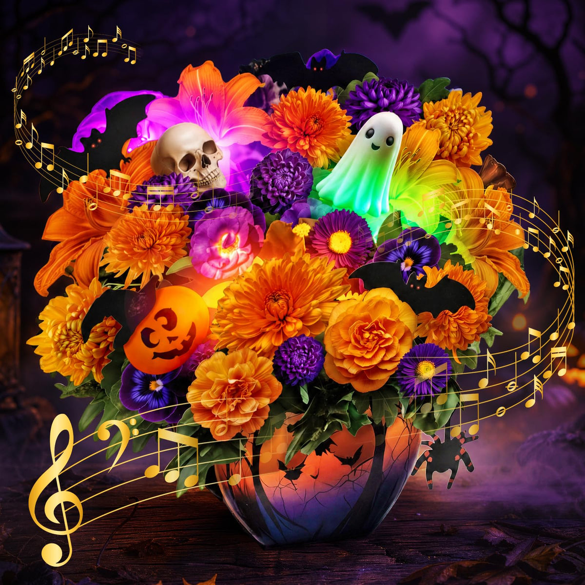 3D Light-Up Musical Birthday Bouquet Card
