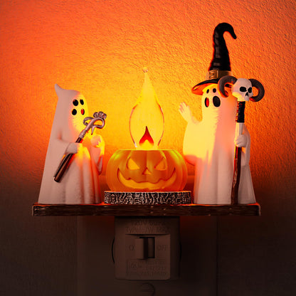 Festive Plug-In Night Lights – Halloween & Christmas Collection