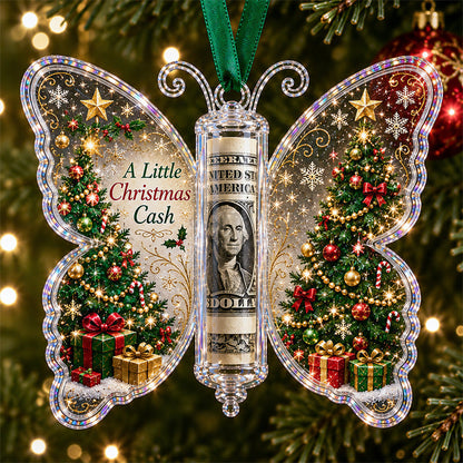 Christmas cash gift butterfly ornament – Christmas Tree design