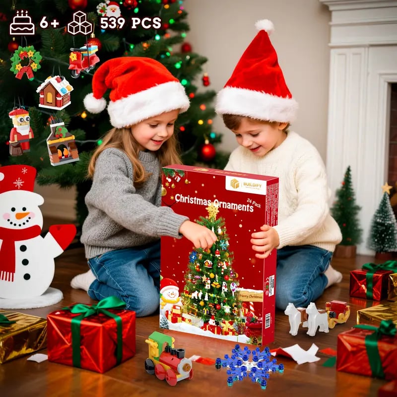 ⏳ Letzter Tag 49% RABATT – 🎄 24-Tage-Weihnachtsüberraschungs-Adventskalender | 24 Tagesfächer mit Überraschungsspielzeug für eine lustige bildschirmfreie Feiertagstradition 🎁✨