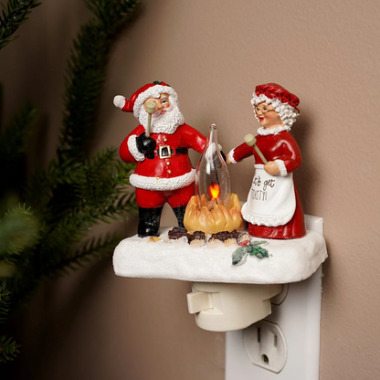 Lumières et scintillements de la nuit de Noël