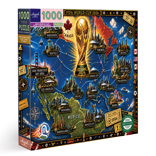 2026 World Cup Host Cities Journey - 500/1000 Piece Jigsaw Puzzle