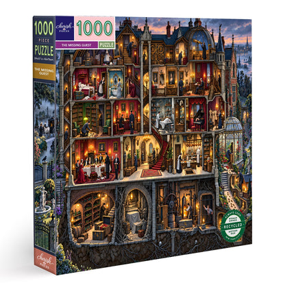 L’invité disparu – Puzzle de 1 000 pièces représentant un manoir hanté