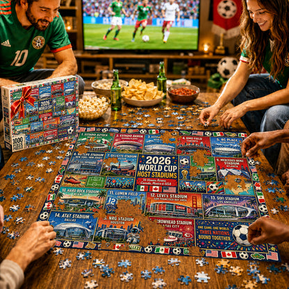 ⚽ 2026 World Cup Host Stadiums Collector’s Puzzle – 500/1000 Pieces