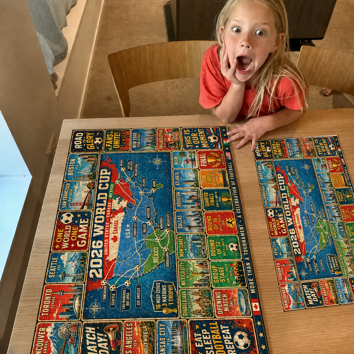 ⚽Road to Glory – The 2026 World Cup Journey Collector’s Puzzle – 500/1000 Pieces