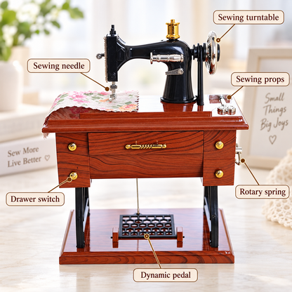⚡ Lowest Price in 30 days ⚡ Mini Sewing Machine Music Box