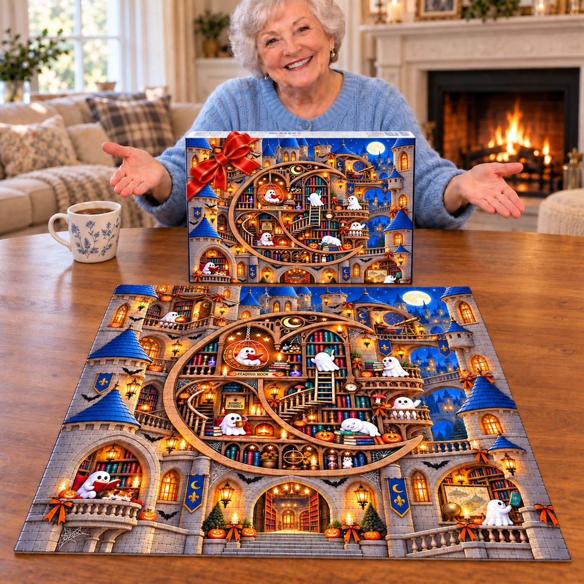 The Moonlit Ghost Library Puzzle