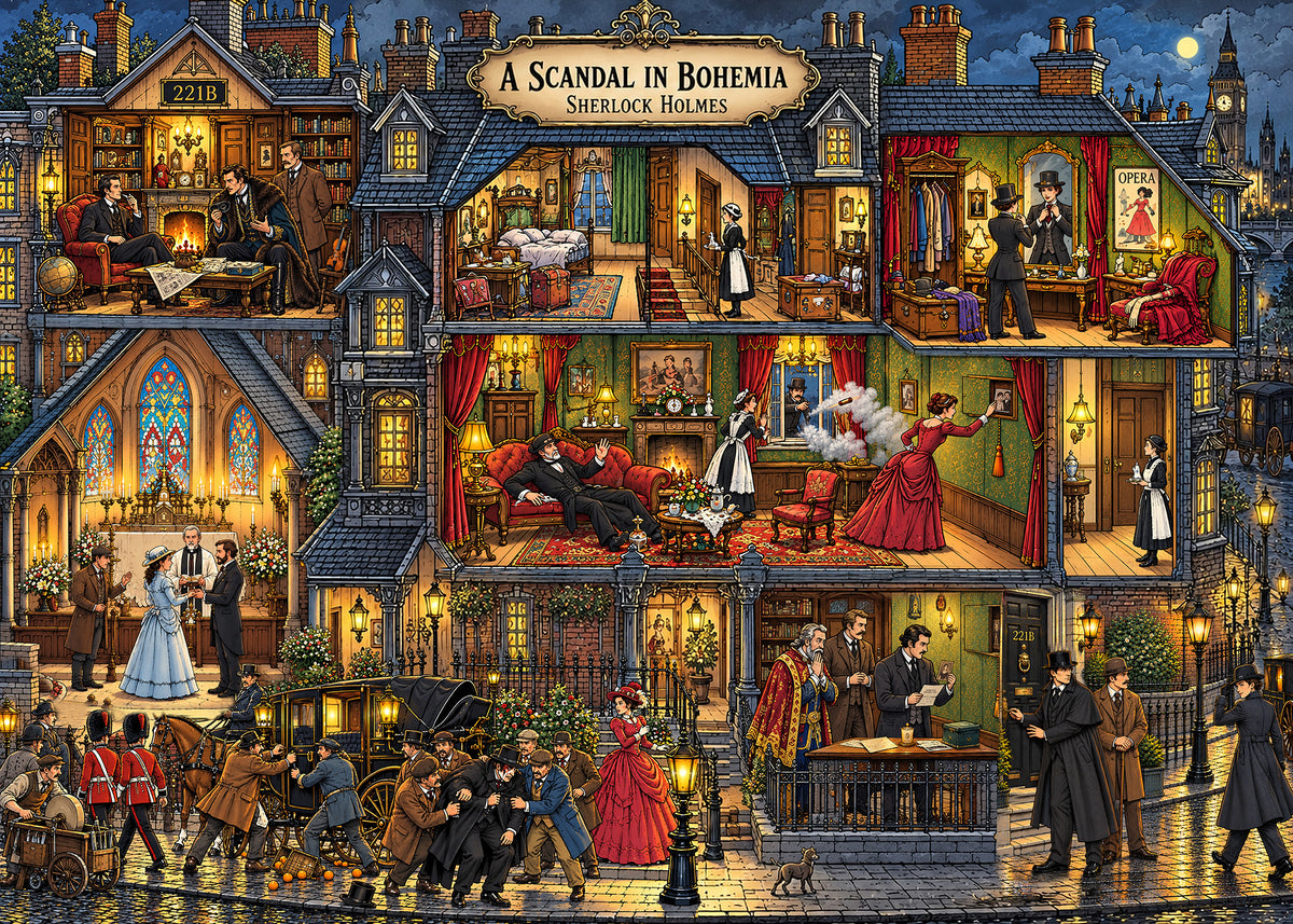 Sherlock Holmes: The Hound of the Baskervilles — Gothic Mystery Jigsaw Puzzle