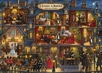 Sherlock Holmes: The Hound of the Baskervilles — Gothic Mystery Jigsaw Puzzle