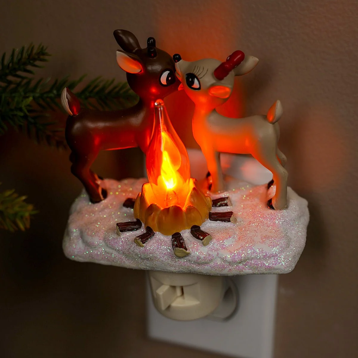 Lumières et scintillements de la nuit de Noël