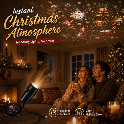 🎄🌟 Weihnachts-Projektions-Nachtlicht – Plug & Play HD-Weihnachtsprojektor🎅
