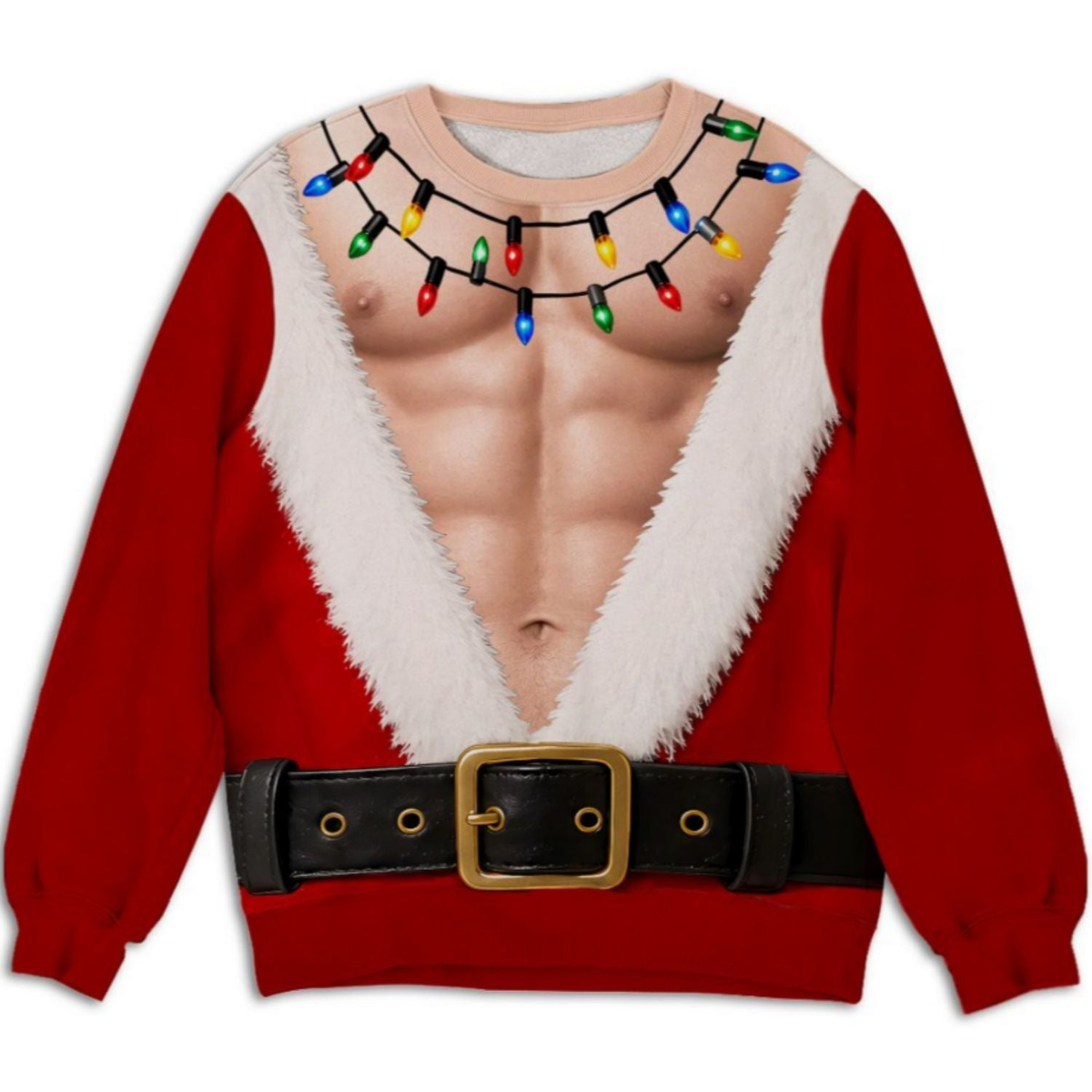 Santa Never Looked This Good – Personalized All-Over-Print Sweatshirt