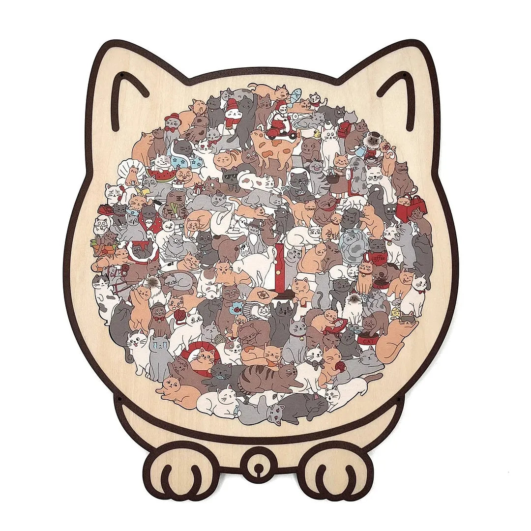 Blue Puppy wooden jigsaw puzzle