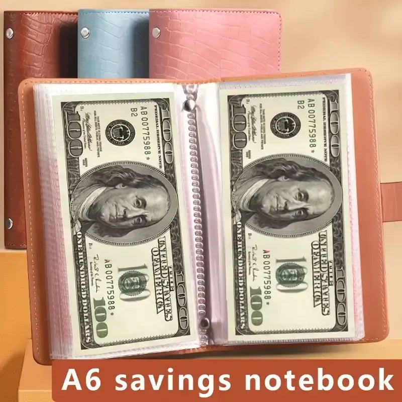 Portable A6 budget planner and cash organizer