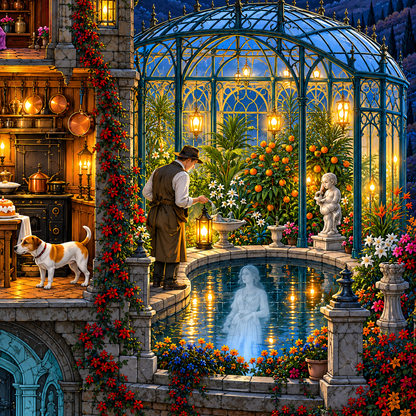 Midnight at Blackthorn Manor – 1000-Piece Gothic Mystery Jigsaw Puzzle