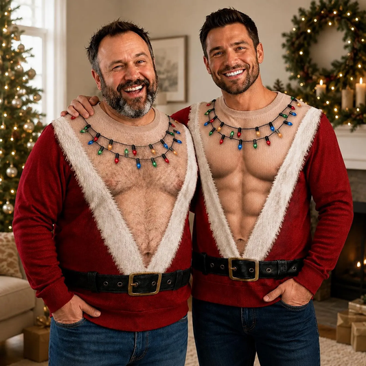 Santa Never Looked This Good – Personalized All-Over-Print Sweatshirt