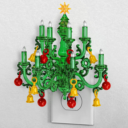 Lumières et scintillements de la nuit de Noël