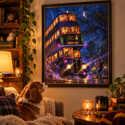 The Knight Bus Jigsaw Puzzle: A Magical Midnight Ride – 500/1000 Piece