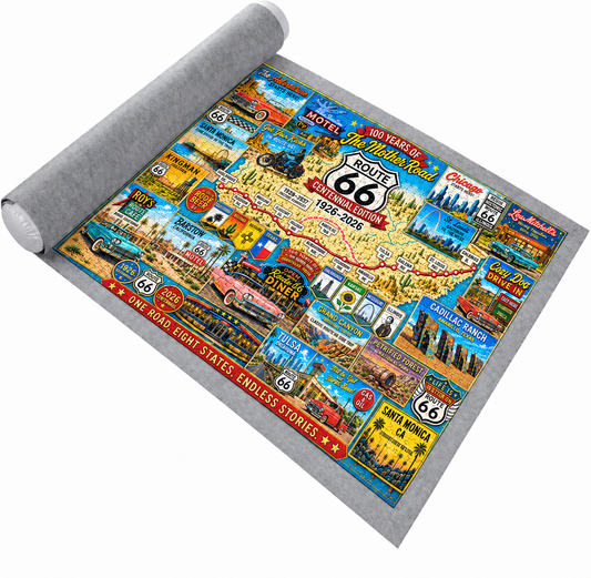 Ainiv Jigsaw Puzzle Mat Roll Up 1500 Pieces, 46" x 26 "