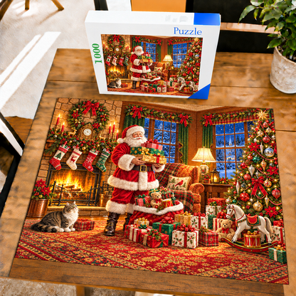 Santa’s Christmas Eve-1000-Piece Jigsaw Puzzle