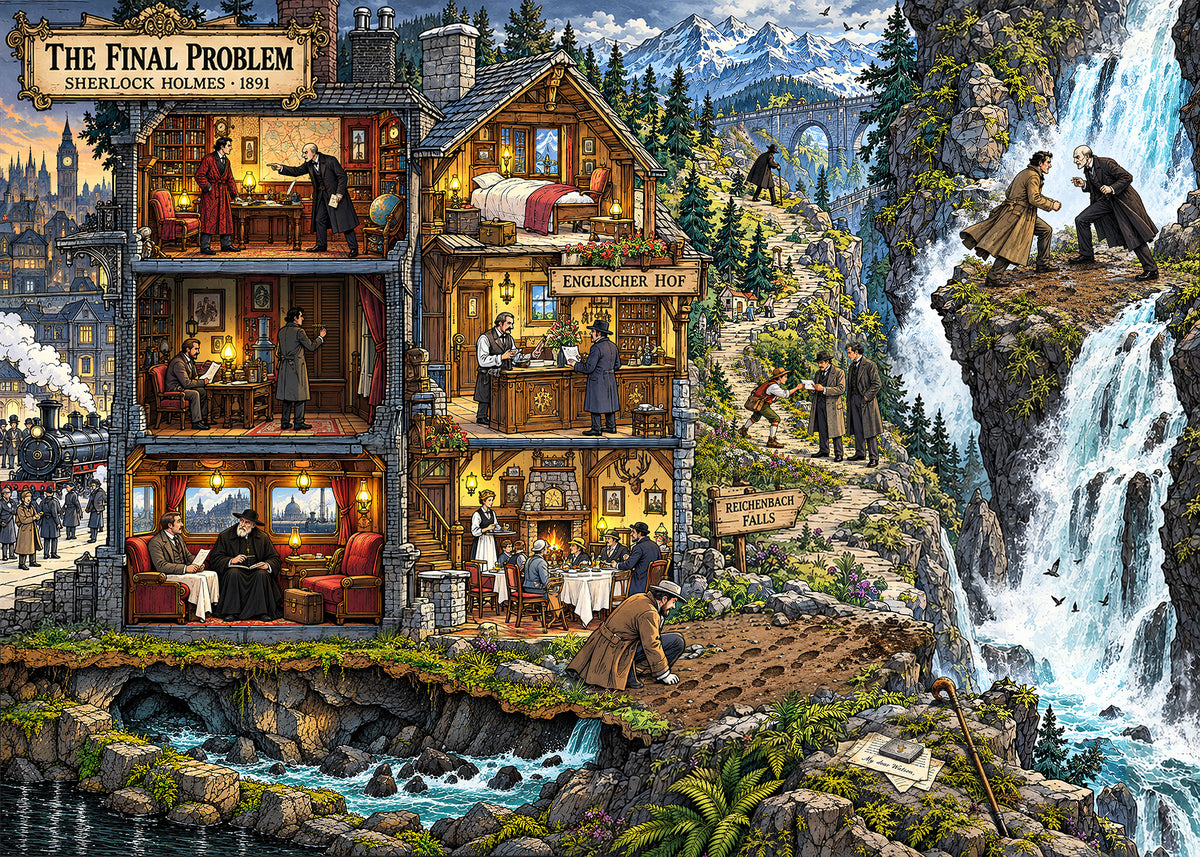 Sherlock Holmes: The Hound of the Baskervilles — Gothic Mystery Jigsaw Puzzle