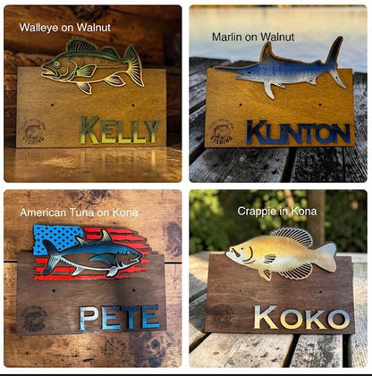 Walleye, marlin, tuna and fish design options