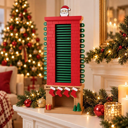 3D printed Santa fireplace Christmas countdown calendar