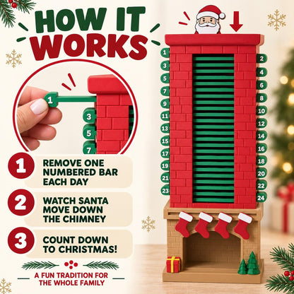 How the Santa chimney advent calendar countdown works