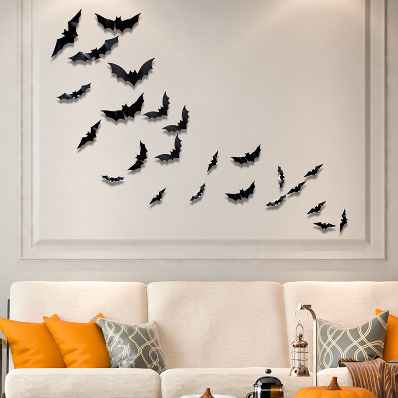 🦇Halloween 3D Fledermaus LED Wandleuchte Deko
