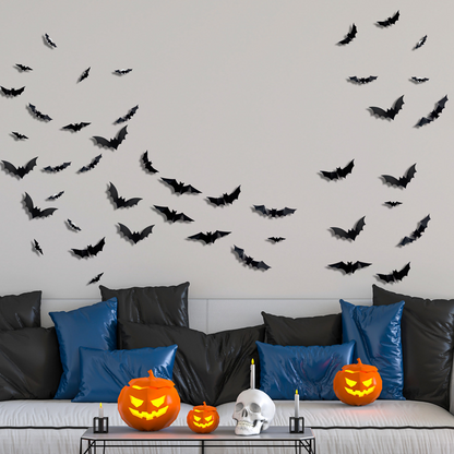 🦇Halloween 3D Fledermaus LED Wandleuchte Deko